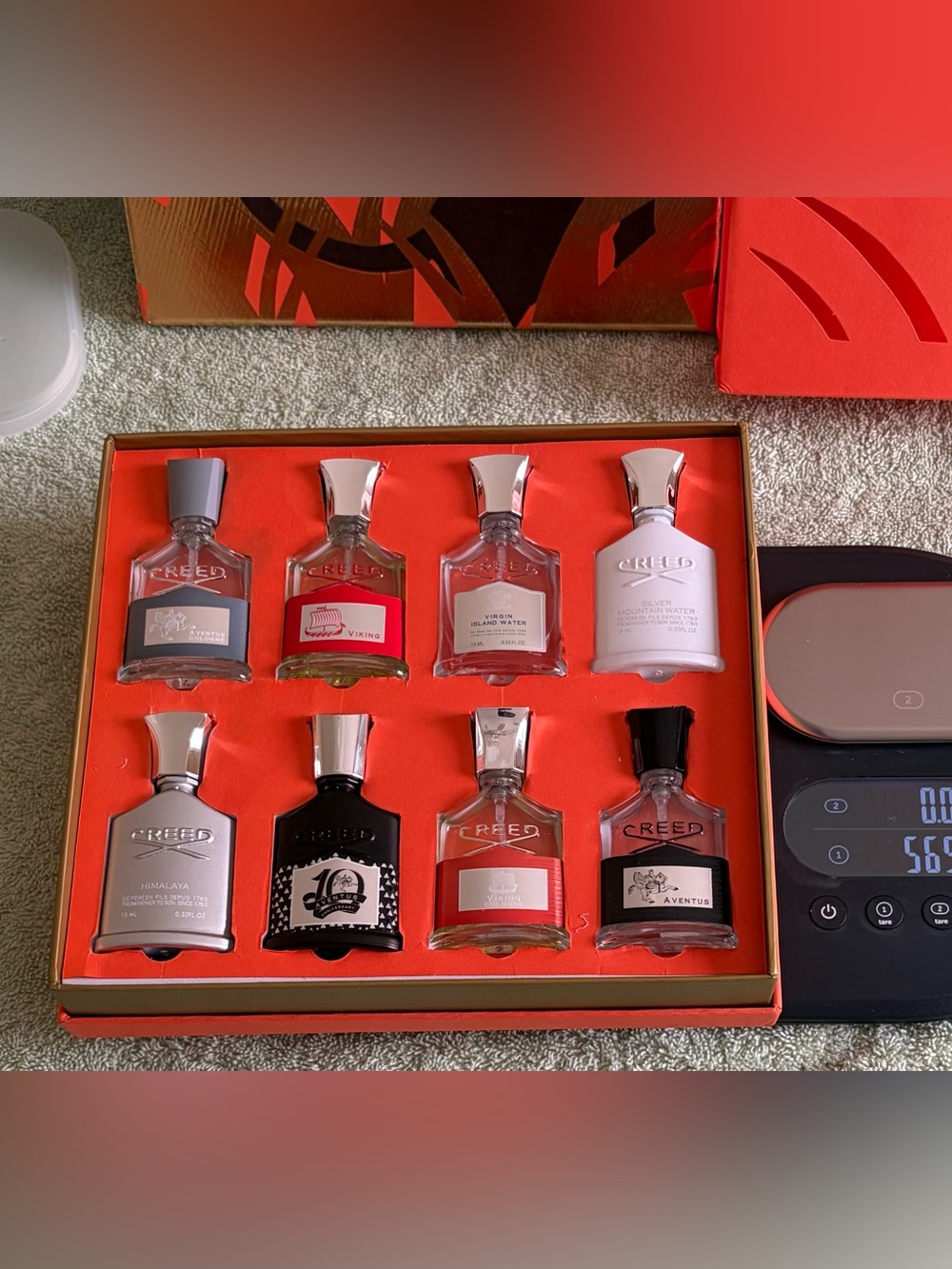 Creed Mini Bottle Collection Box Set Craft Display Collector